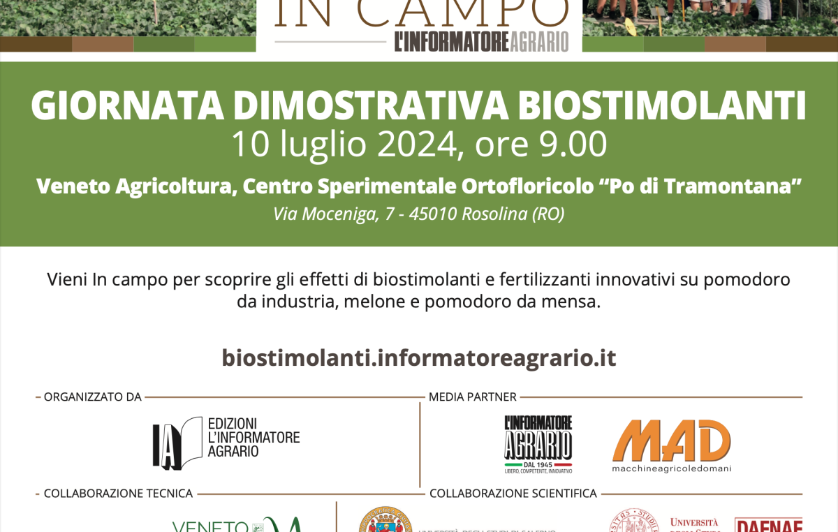 GIORNATA DIMOSTRATIVA BIOSTIMOLANTI