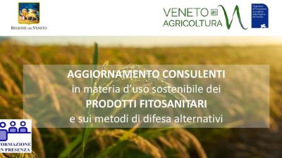 AGGIORNAMENTO consulenti in materia d’uso sostenibile dei prodotti fitosanitari e sui metodi di difesa alternativi